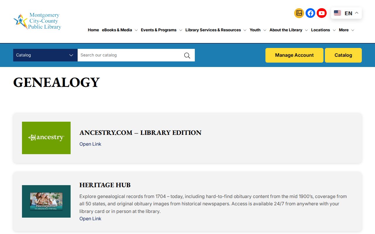 Montgomery County city directory genealogy resources at the public library