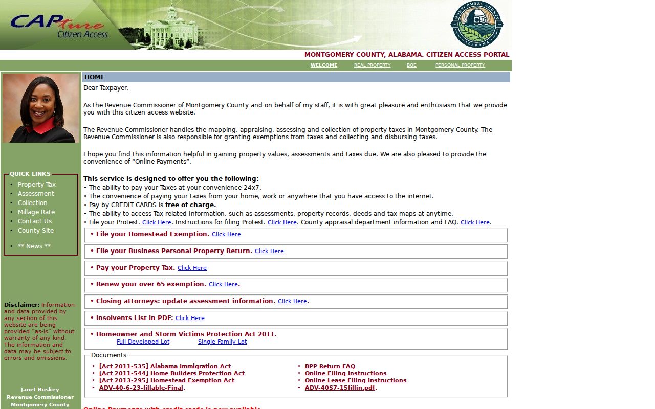 Montgomery County residents directory property search portal